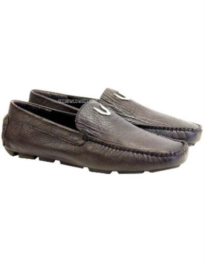 Brown Dress Shoe Mens Brown Vestigium Genuine Sharkskin Stylish Dress Loafer Full Leather Lining 1   - from alligatorwarehouse.com