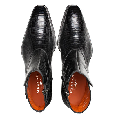 Peninsula Lizard Emblem Boot Black By Mezlan Made In Spain Brand 2   - from alligatorwarehouse.com