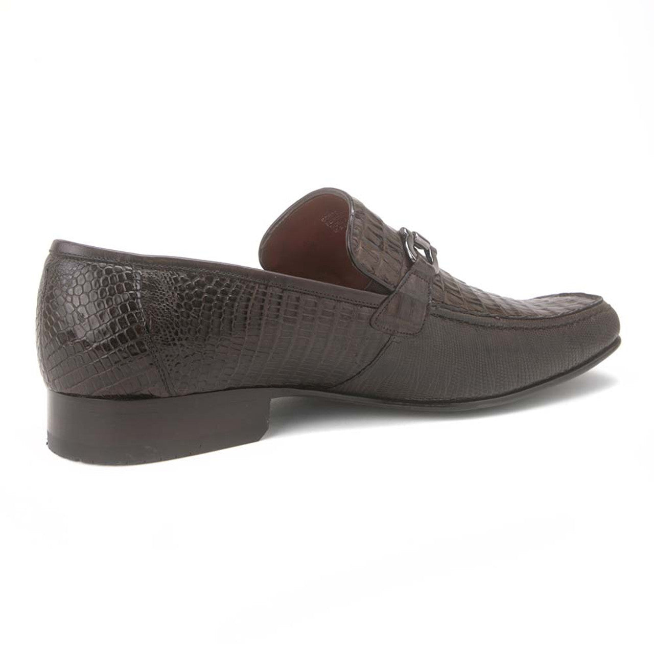 Los Altos Brown Caiman Belly & Lizard Loafers