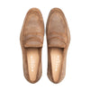 Caro Suede Penny Loafer Taupe By Mezlan Made In Spain Brand 3   - from alligatorwarehouse.com