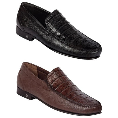 Lombardy Men's Crocodile Calfskin Loafers 1   - from alligatorwarehouse.com