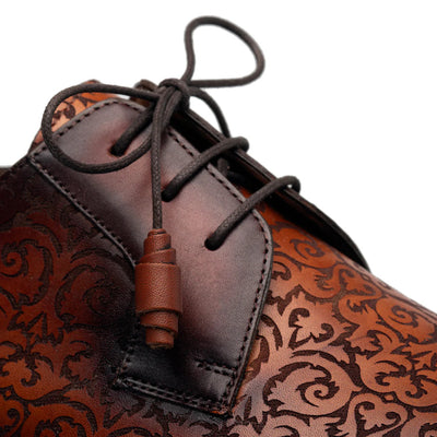 Lontani Lace Up Cognac/Rust By Mezlan Made in Spain Brand 5   - from alligatorwarehouse.com