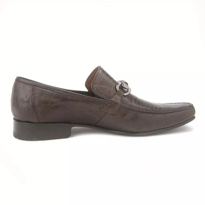 Brown Genuine Teju Lizard Skin Slip-on By Los Altos 4   - from alligatorwarehouse.com