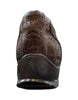 Los Altos Brown Ostrich Leg Lace Up Sneakers 5   - from alligatorwarehouse.com