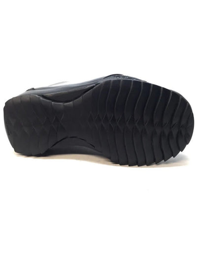 Los Altos Black Ostrich Leg Lace Up Sneakers 5   - from alligatorwarehouse.com