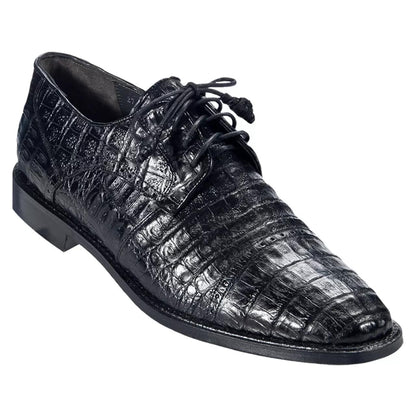 Los Altos Black Genuine Caiman Oxford