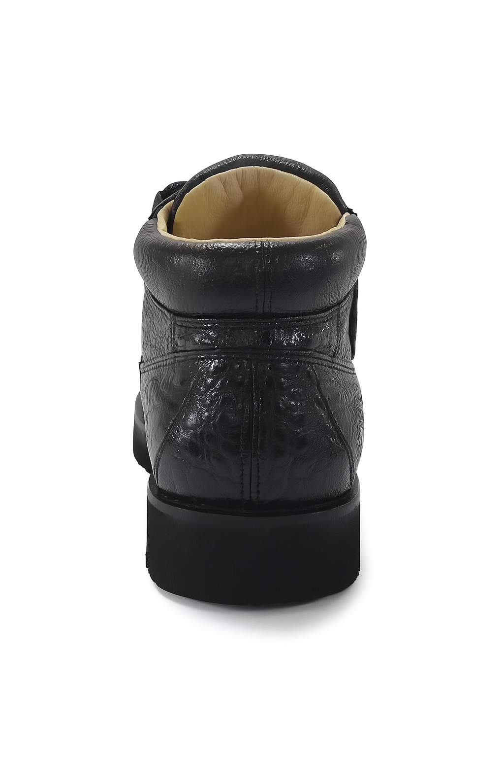 Los Altos Black Caiman Belly & Ostrich Casual Shoes