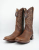 Los Altos Men's Rage Walnut Wide Square Toe Leather Boot 6   - from alligatorwarehouse.com