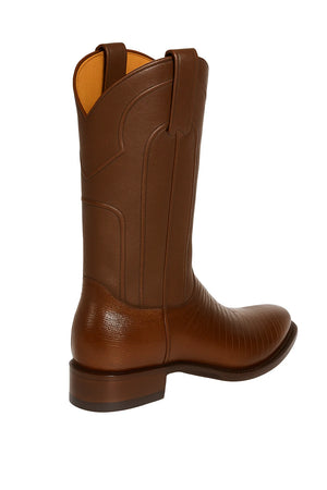 Los Altos Boots Men’s Lizard Teju Roper Western Boots – Brown