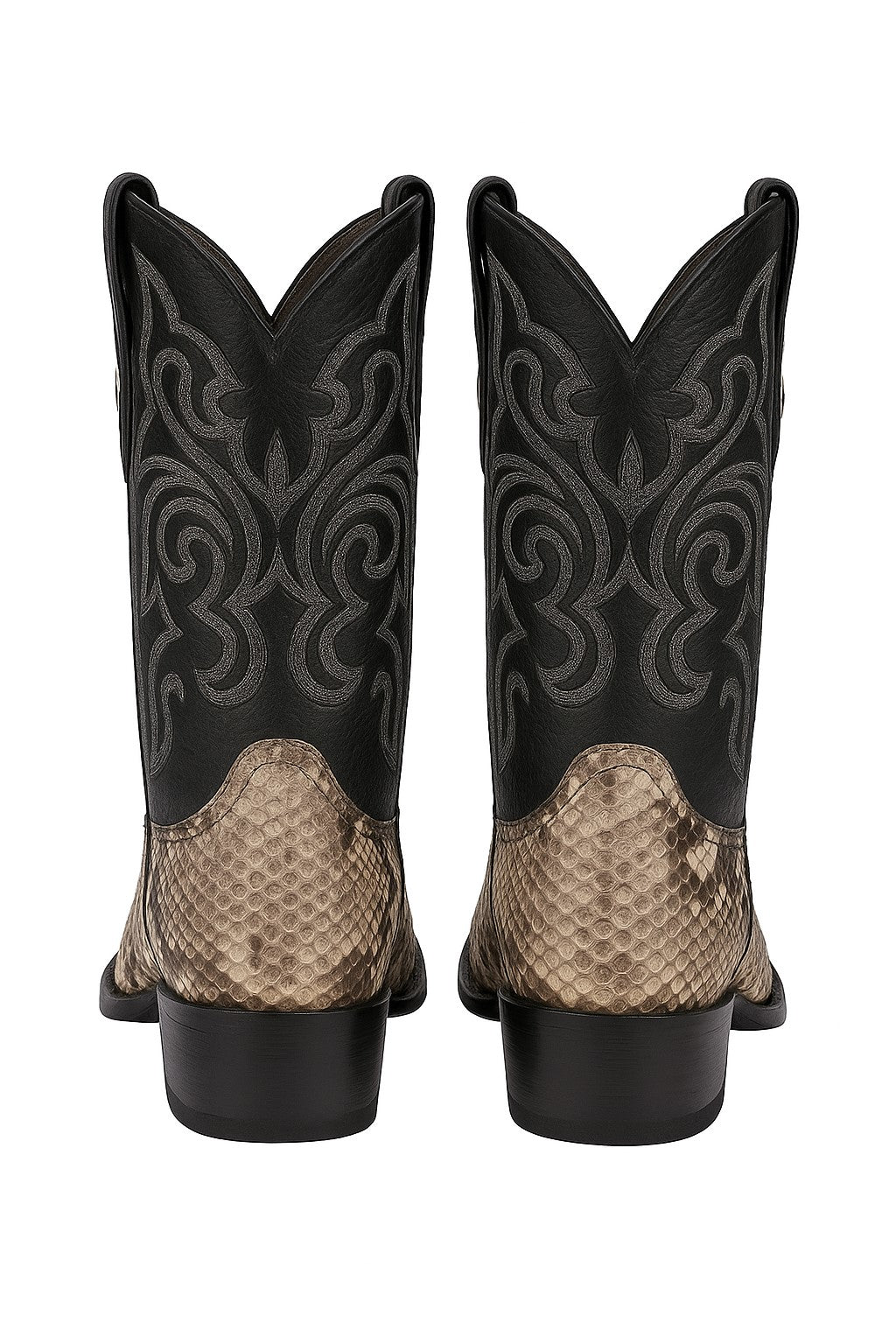 Los Altos Men's Natural Python Snakeskin Boots