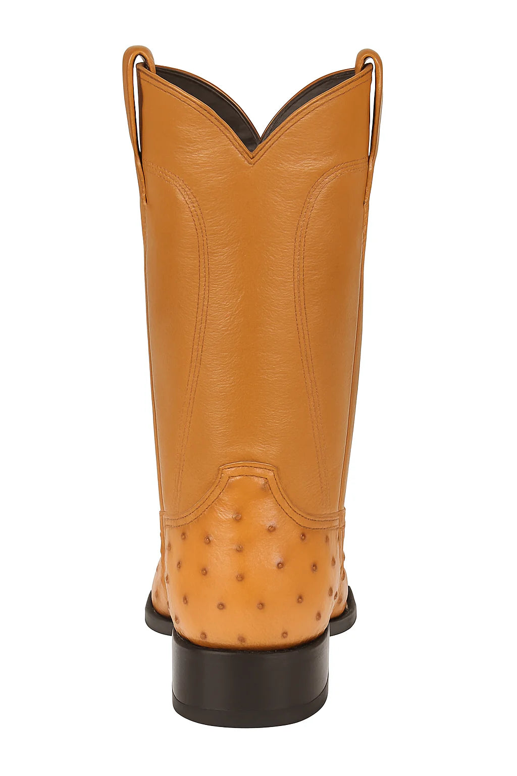 Los Altos Men's Ostrich Roper Western Boots