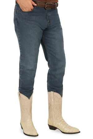 Los Altos Men’s White Genuine Crocodile Caiman Tail Cowboy Boot – J-Toe