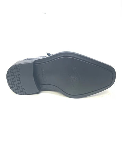 Los Altos Navy All-Over Crocodile Lace Up Dress Shoes 5   - from alligatorwarehouse.com