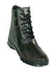 Los Altos Olive Green Ostrich Leg High-Top Sneakers