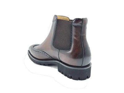 Lug Sole Chelsea Boot with Wingtip Toe 3 KB515-13CHESTNUT8  - from alligatorwarehouse.com