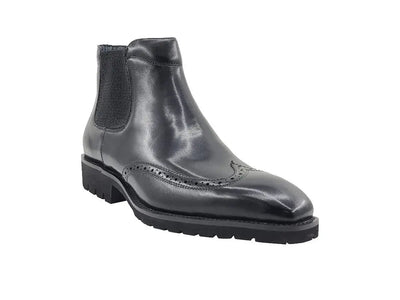 Lug Sole Chelsea Boot with Wingtip Toe 16 KB515-13CHESTNUT8  - from alligatorwarehouse.com