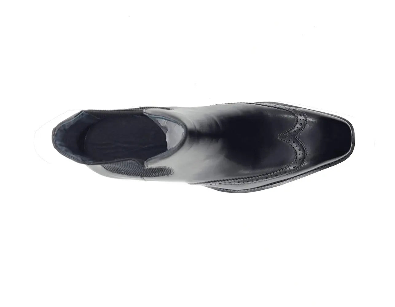 Carrucci Lug Sole Chelsea Boot with Wingtip Toe