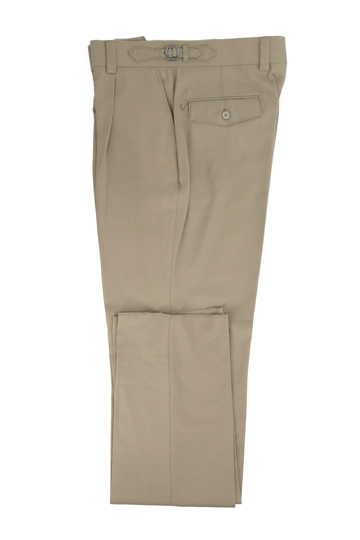 Tiglio Luxe Tan Semi-Wide Leg Wool Marbella Dress Pants TIG1004 1   - from alligatorwarehouse.com