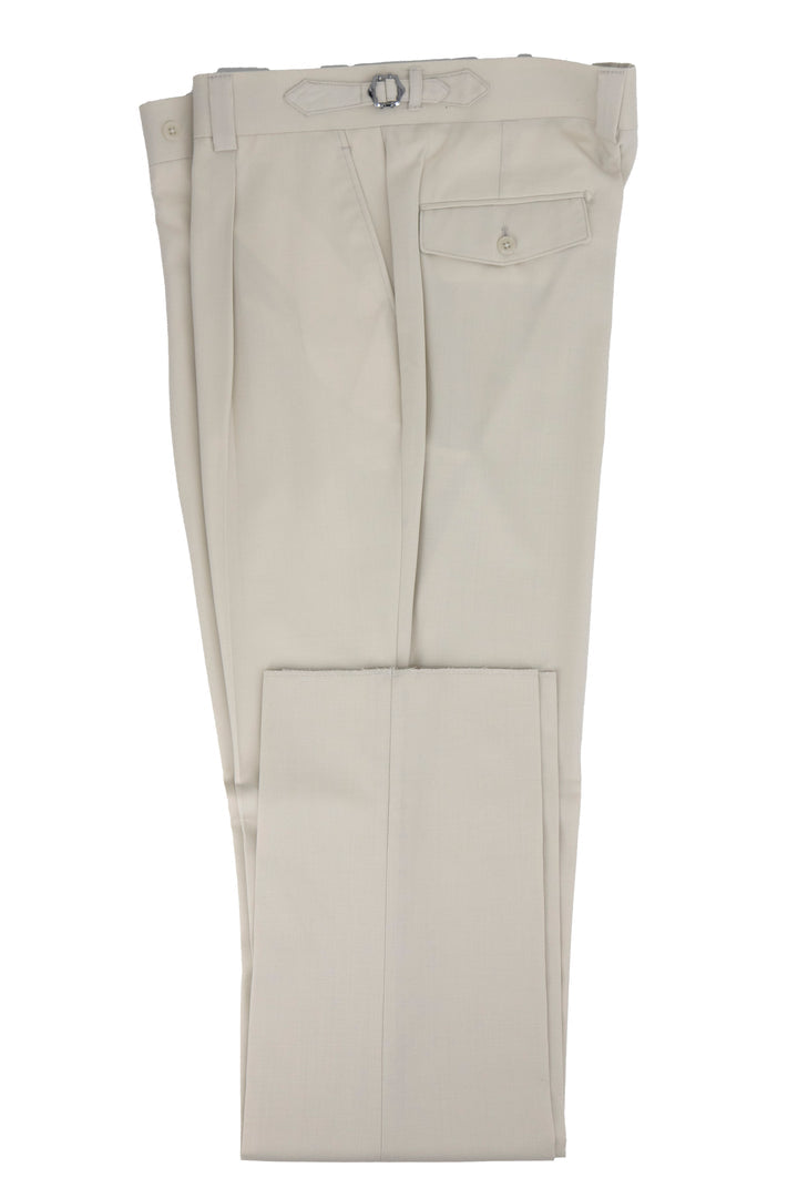 Tiglio Luxe Bone Semi-Wide Leg Wool Marbella Dress Pants TL2648 1   - from alligatorwarehouse.com