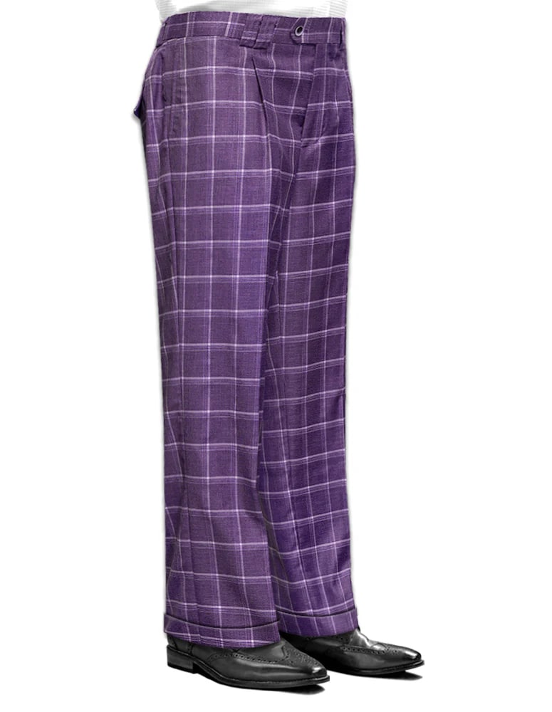 Statement Clothing | ﻿Wide Leg Plaid Pants Mauve