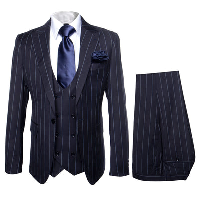 Rossi Man MAX RM1725 Slim Fit 3-Piece Suit – Modern & Stylish Navy Suit for Men 1   - from alligatorwarehouse.com