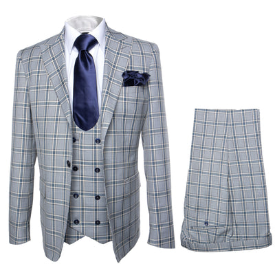 Rossi Man MAX RM1820 Slim Fit 3-Piece Suit – Modern Formal Suit for Men 1   - from alligatorwarehouse.com