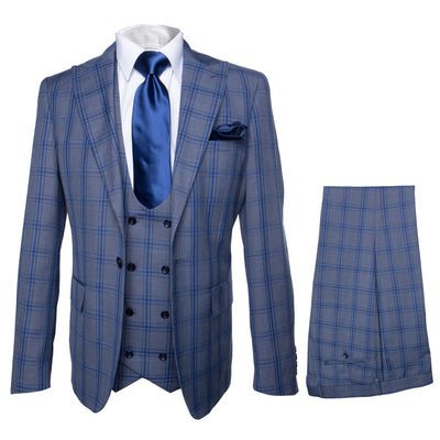 ROSSI MAN SLIM FIT 3 PIECE SUIT MAX RM1823 1   - from alligatorwarehouse.com