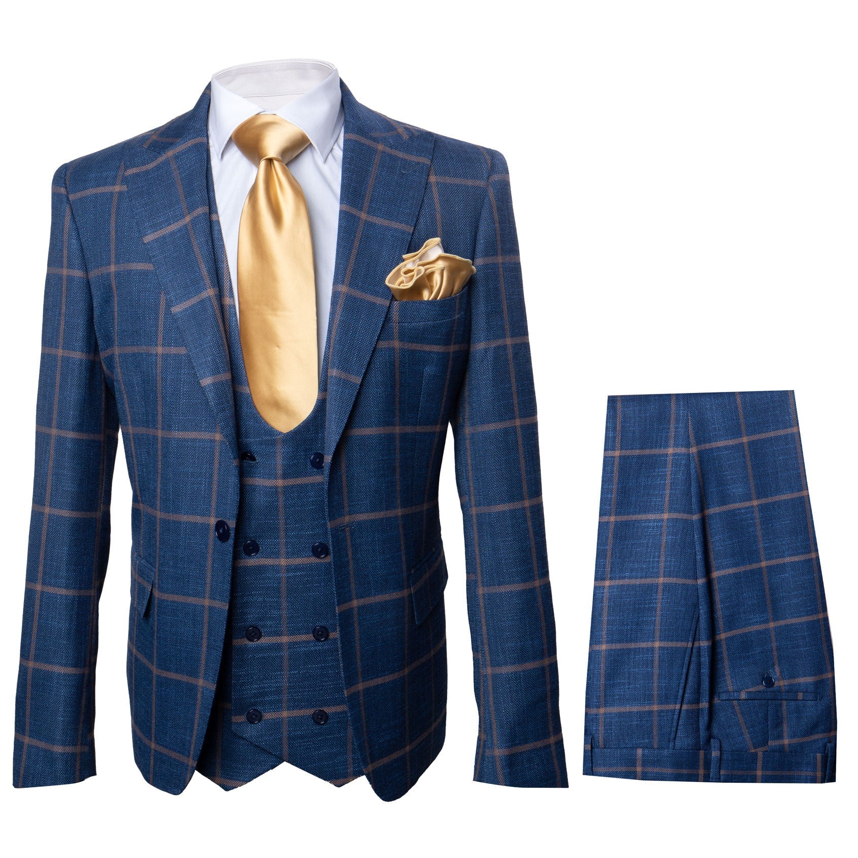 Rossi Man Max RM1840 – Slim Fit 3-Piece Formal Suit for Men 1   - from alligatorwarehouse.com