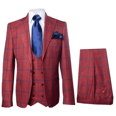 Rossi Man Max RM1842 – Slim Fit 3-Piece Formal Suit for Men 1   - from alligatorwarehouse.com