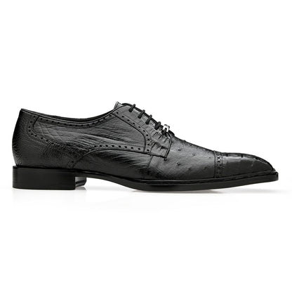 Belvedere Martino Black Genuine Alligator Luxury Shoe