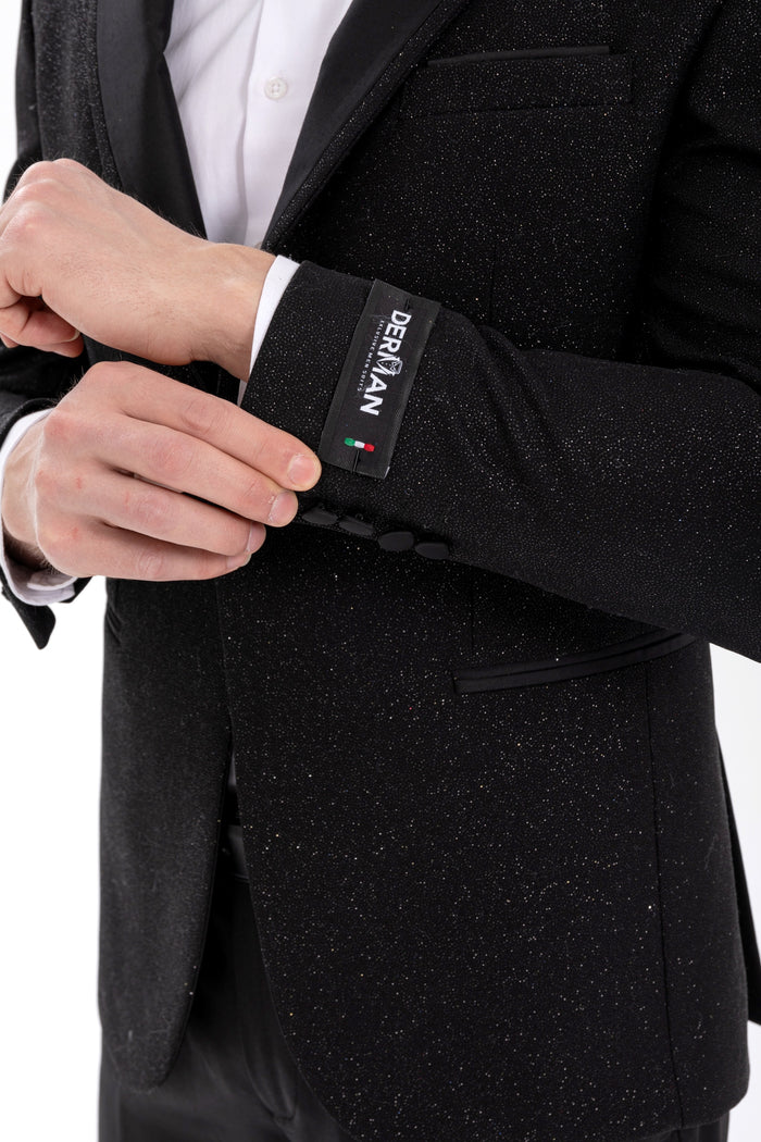 Mens Glitter Sequin Flashy in Color "White" Tuxedo Dinner Jacket Blazer Sportcoat