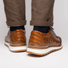 Marco Di Milano Alonzo Men's Shoes Genuine Caiman Crocodile Casual Sneakers 37 ALONZO_CAIMAN FUSCUS_BLACK_8  - from alligatorwarehouse.com