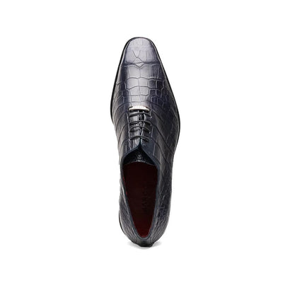 Marco Di Milano Bono Men's Shoes Genuine Alligator Dress Whole-cut Oxfords 4 BONO_ALLIGATOR_BLACK_8  - from alligatorwarehouse.com