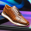 Marco Di Milano Alonzo Men's Shoes Genuine Caiman Crocodile Casual Sneakers 41 ALONZO_CAIMAN FUSCUS_BLACK_8  - from alligatorwarehouse.com