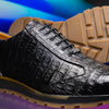 Marco Di Milano Alonzo Men's Shoes Genuine Caiman Crocodile Casual Sneakers 18 ALONZO_CAIMAN FUSCUS_BLACK_8  - from alligatorwarehouse.com