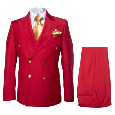Rossi Man MILANO RM1191 – Slim Fit Red 3-Piece Suit for Men | Stylish Modern Formalwear 1   - from alligatorwarehouse.com