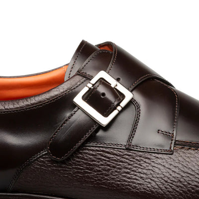 Pego Monk Strap Brown By Mezlan Made In Spain Brand 3   - from alligatorwarehouse.com