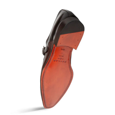 Pego Monk Strap Brown By Mezlan Made In Spain Brand 2   - from alligatorwarehouse.com