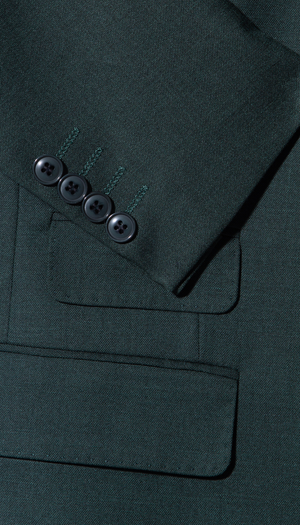 Rockford Peak Lapel Double Breasted Suit - Slim Fit (Hunter Green)