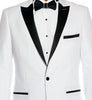 Slim Fit 2 Piece White Tuxedo With Satin Peak Lapel 2 SO4MT182S-05-WHITE/B  - from alligatorwarehouse.com