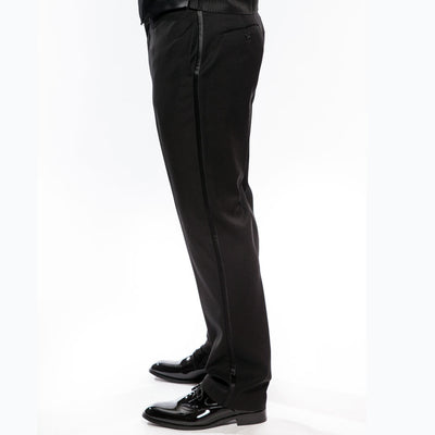 Regular Fit Black 2 Piece Tuxedo With Satin Lapel 2 SO4MT202-01-BK-REGULARFIT  - from alligatorwarehouse.com