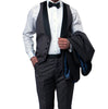 Gray Slim Fit Tuxedo 3 Piece with Satin Shawl Collar Vest 2 SO4MT239S-01-GRAY  - from alligatorwarehouse.com
