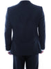 Double Breasted Slim Fit Tuxedo Navy with Black Satin Peak Lapel 2 SO4MT253S-02-NAVY  - from alligatorwarehouse.com