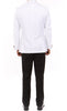 Double Breasted Slim Fit Tuxedo White with Black Satin Peak Lapel 2 SO4MT253S-04-WHITE  - from alligatorwarehouse.com