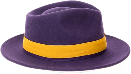 Grayson Fedora Crushable 100% Australian Wool Traveler Two Tone Purple Hat