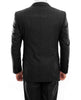Arezzo Collection - 100% Wool Suit Modern Fit Italian Style 2 Piece in Black 3 SO4MW246-01-BLACK  - from alligatorwarehouse.com