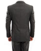 Arezzo Collection - 100% Wool Suit Modern Fit Italian Style 2 Piece in Dark Gray 2 SO4MW246-02-DarkGray  - from alligatorwarehouse.com