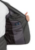 Arezzo Collection - 100% Wool Suit Modern Fit Italian Style 2 Piece in Dark Gray 3 SO4MW246-02-DarkGray  - from alligatorwarehouse.com