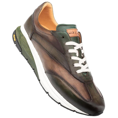 Men's Magico Forest/Olive Two-Toned Sneakers By Mezlan Made In Spain Brand 1   - from alligatorwarehouse.com