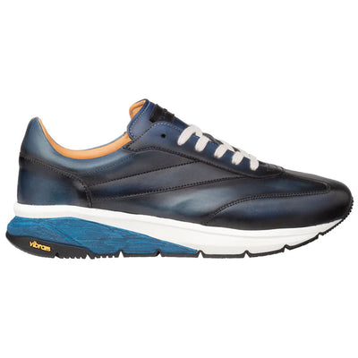 Men's Magico Navy/Med Blue Two-Toned Sneakers By Mezlan Made In Spain Brand 2   - from alligatorwarehouse.com
